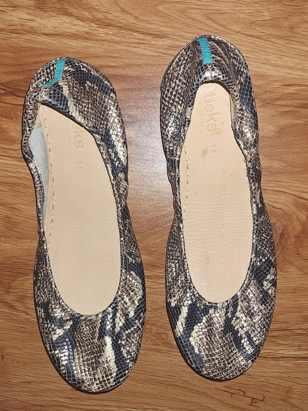 Tieks - Copperhead Snake Ballet Flats Size 13 - Picture 4 of 7